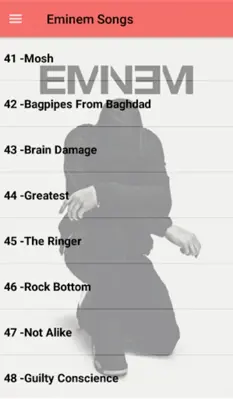 Eminem Songs Offline(50 songs) android App screenshot 2