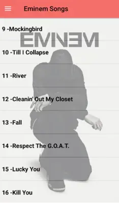 Eminem Songs Offline(50 songs) android App screenshot 6