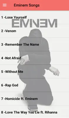 Eminem Songs Offline(50 songs) android App screenshot 7